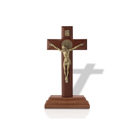 CRUCIFIXO 19 CM MESA E PAREDE