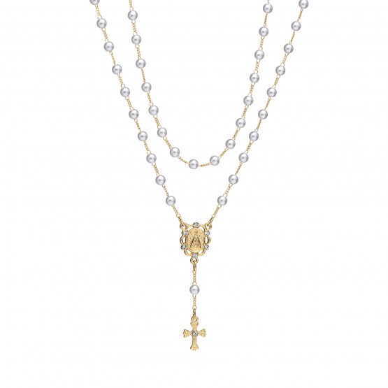 COLAR NOSSA SENHORA APARECIDA - PÉROLAS