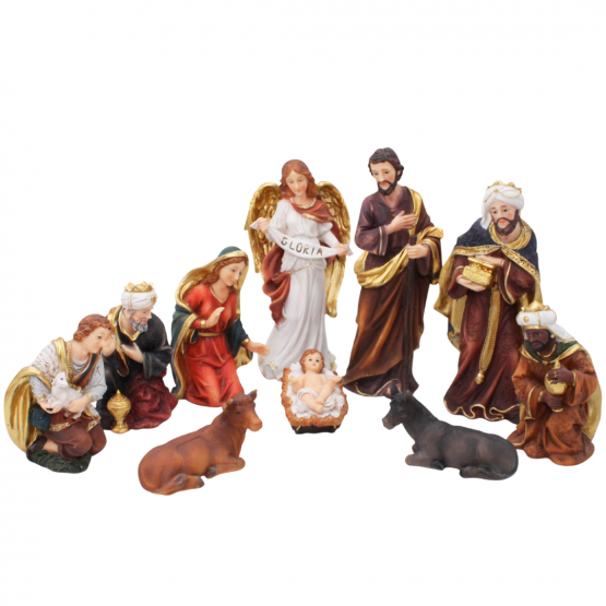 PRESÉPIO COM 10 PEÇAS 