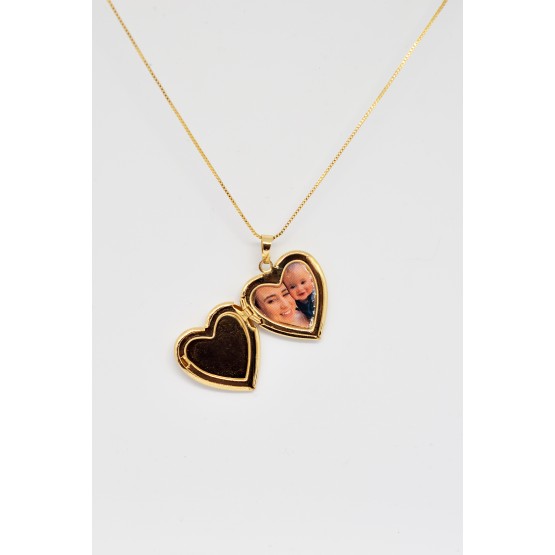 COLAR RELICÁRIO - JESUS DAS SANTAS CHAGAS - SEMIJOIA 