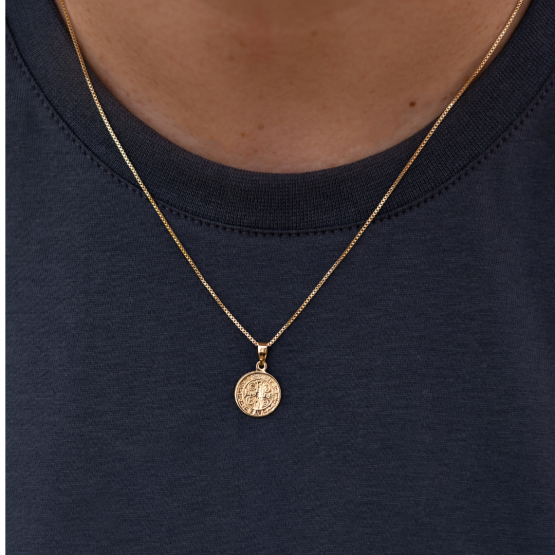 COLAR DOURADO SEMIJOIA - SÃO BENTO