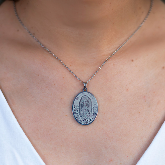 COLAR INOX NOSSA SENHORA DE GUADALUPE
