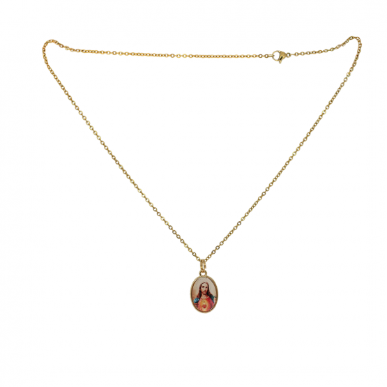 COLAR SAGRADO CORAÇÃO - DOURADO