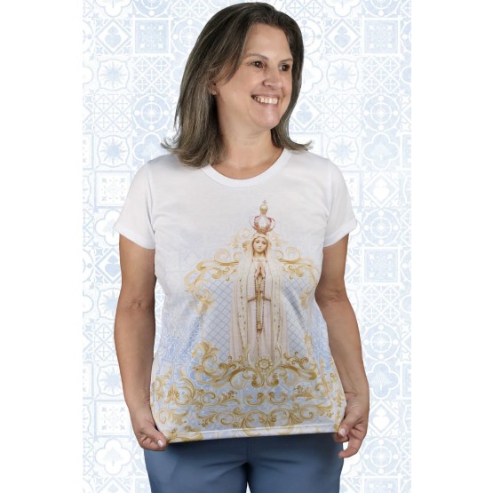 CAMISETA N.S DE FÁTIMA - BRANCA - M