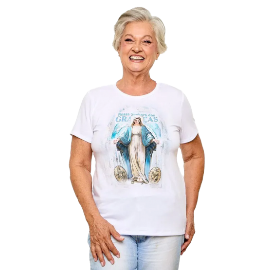 BABY LOOK BRANCA - N.S DAS GRAÇAS - P