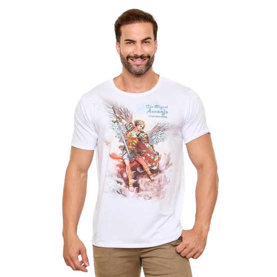 CAMISETA UNISSEX SÃO MIGUEL - BRANCA - P