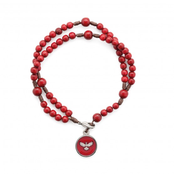 PULSEIRA TERÇO ESPÍRITO SANTO - VERMELHA