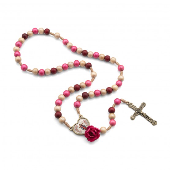 TERÇO FLOR  JESUS DAS SANTAS CHAGAS