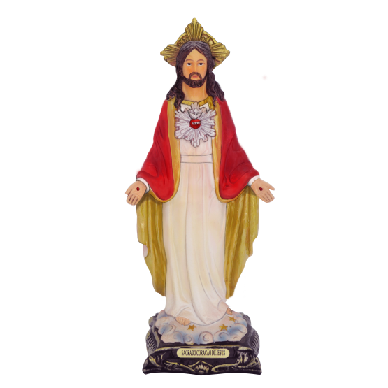 IMAGEM SAGRADO CORAÇÃO DE JESUS - 20 CM 