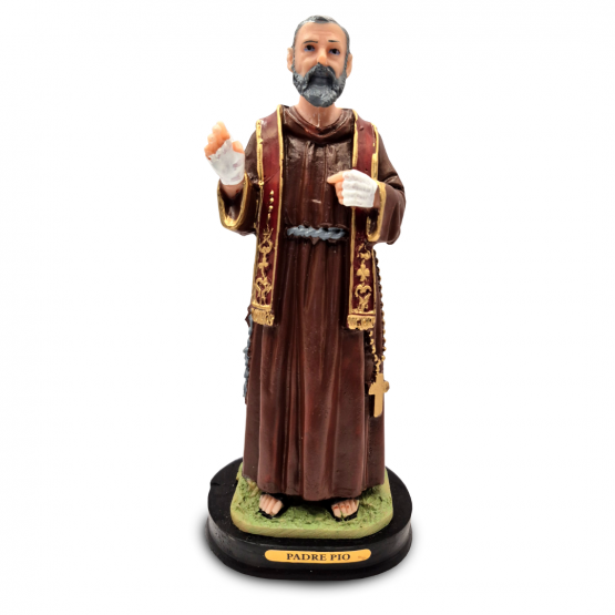 IMAGEM SÃO PIO - 20 CM RESINA
