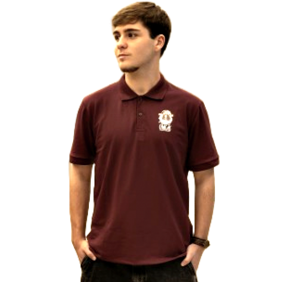 CAMISETA POLO - JESUS DAS SANTAS CHAGAS - BORDÔ - GG