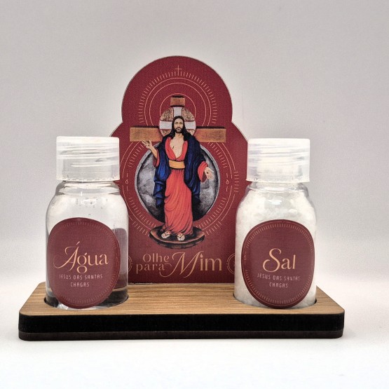 CONJUNTO SACRAMETAL JESUS DAS SANTAS CHAGAS - VERMELHO