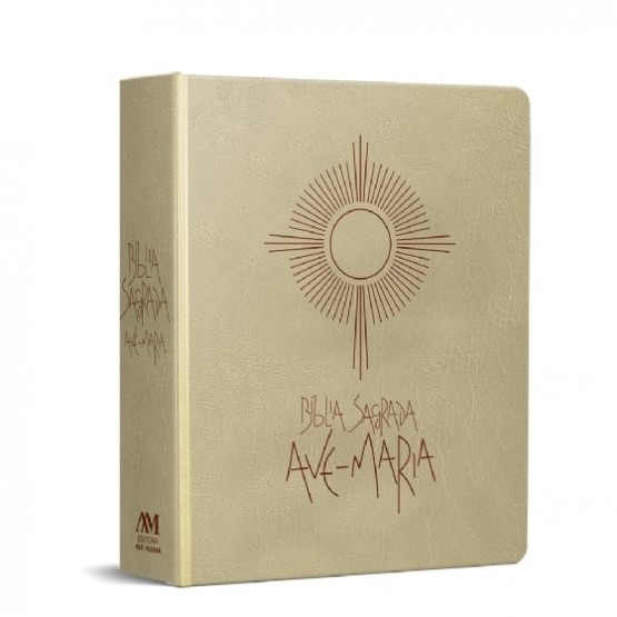 BÍBLIA SAGRADA AVE MARIA - CAPA EUCARISTIA - LETRA MÉDIA
