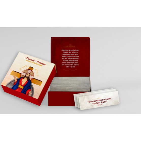 CAIXA PRECIOSAS PROMESSAS DE JESUS DAS SANTAS CHAGAS