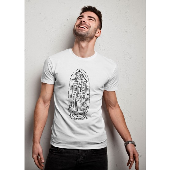 CAMISETA MASC NOSSA SRA DE GUADALUPE BRANCA- G