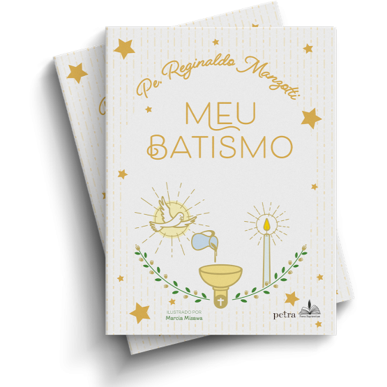 LIVRO MEU BATISMO PE REGINALDO MANZOTTI | ÁLBUM LEMBRANÇA DE BATIZADO