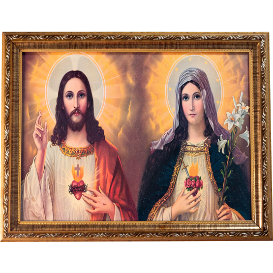 QUADRO DE PAREDE SAGRADO CORAÇÃO 35X45