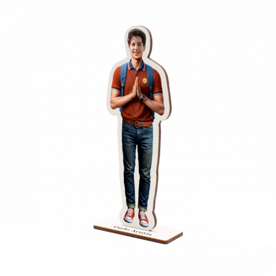 IMAGEM MDF -  CARLO ACUTIS 15 CM