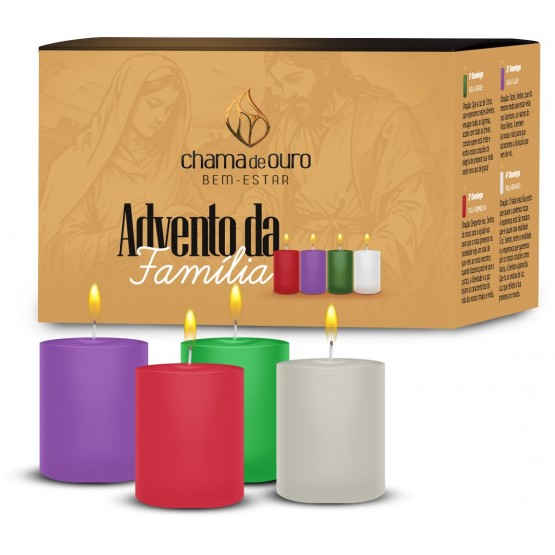 CAIXA KIT DE VELAS ADVENTO