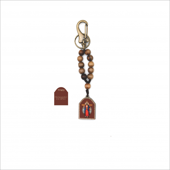 CHAVEIRO DEZENA MENSAGEIROS DO AMOR - 10mm