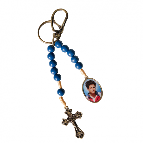 CHAVEIRO DEZENA - SÃO CARLO ACUTIS - AZUL