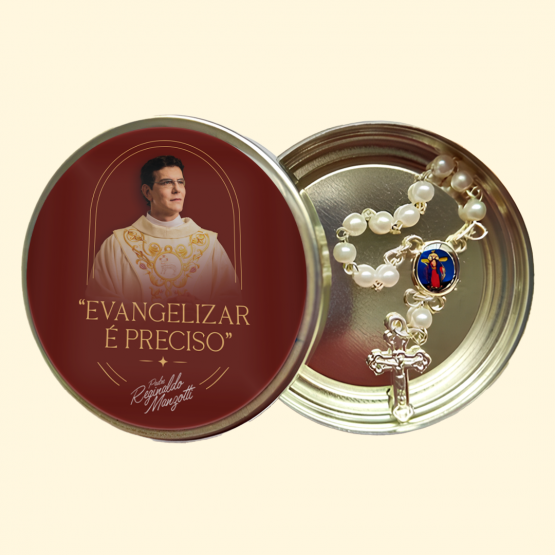 LEMBRANÇA COM DEZENA PERSONALIZADA - PADRE REGINALDO MANZOTTI