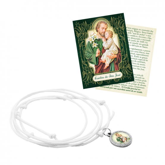 CORDÃO DE SÃO JOSÉ - COM FOLHETO DE ORAÇÃO 