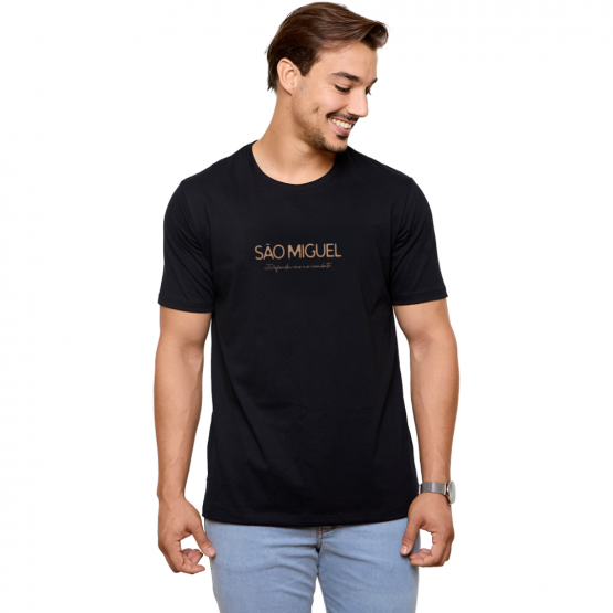 CAMISETA UNISSEX SÃO MIGUEL - PRETA - M