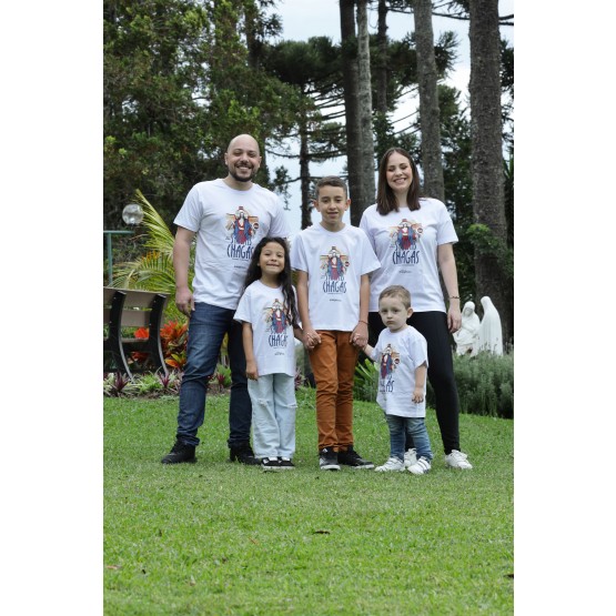 CAMISETA UNISSEX JESUS DAS SANTAS CHAGAS - FAMÍLIA PP