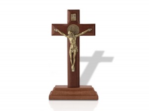 CRUCIFIXO 12 CM MESA E PAREDE