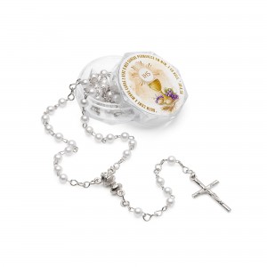 TERÇO CONTAS PÉROLAS - EUCARISTIA 