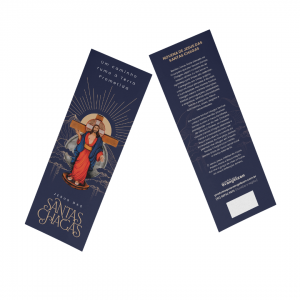 MARCA PÁGINA DE JESUS DAS SANTAS CHAGAS - AZUL