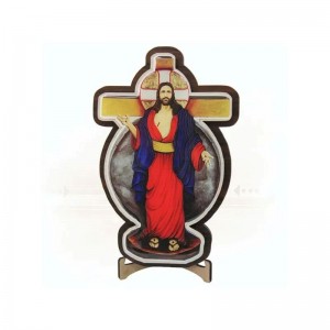 ADORNO DE MESA JESUS DAS SANTAS CHAGAS - 19CM