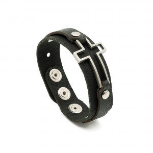 PULSEIRA CRUZ COURO