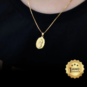 COLAR SEMIJOIA - NOSSA SENHORA DE GUADALUPE