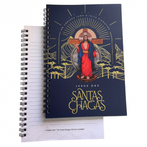 CADERNO JESUS DAS SANTAS CHAGAS - 14X20