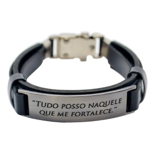 PULSEIRA EM COURO SINTETICO TUDO POSSO