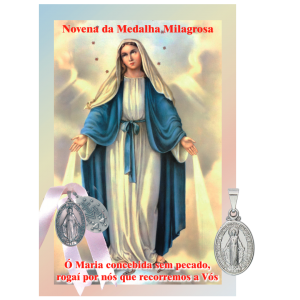 MEDALHA MILAGROSA  COM NOVENA