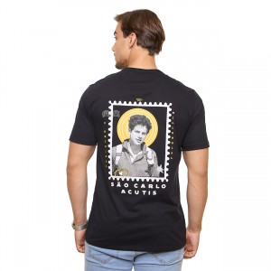 CAMISETA UNISSEX PRETA - CARLO ACUTIS - P