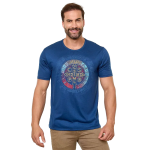 CAMISETA UNISSEX AZUL - SÃO BENTO - GG