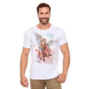 CAMISETA UNISSEX SÃO MIGUEL - BRANCA - GG