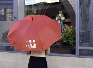 GUARDA-CHUVA - JESUS DAS SANTAS CHAGAS - VERMELHO