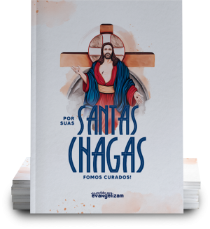 CADERNO JESUS DAS SANTAS CHAGAS  30,5 cm x 21 cm 