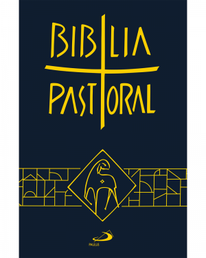 BÍBLIA SAGRADA PASTORAL  - AZUL (BOLSO) CAPA CRISTAL