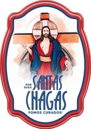 ADESIVO JESUS DAS SANTAS CHAGAS 