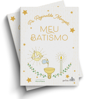 LIVRO MEU BATISMO PE REGINALDO MANZOTTI | ÁLBUM LEMBRANÇA DE BATIZADO