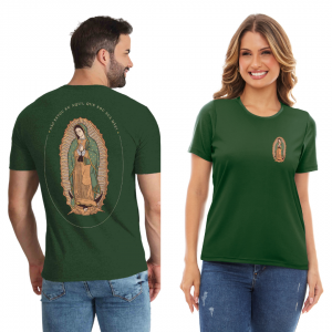 CAMISETA UNISSEX NOSSA SENHORA DE GUADALUPE - M VERDE
