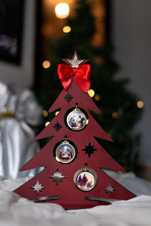 ÁRVORE NATALINA 30 CM - VERMELHA