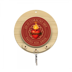 PORTA-CHAVES SAGRADO CORAÇÃO 20CM