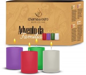 CAIXA KIT DE VELAS ADVENTO